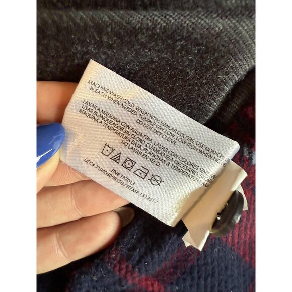 Orvis Shirt Mens Medium Red Blue Plaid Flannel Fleece Lined Heavyweight Pockets - Picture 7 of 9